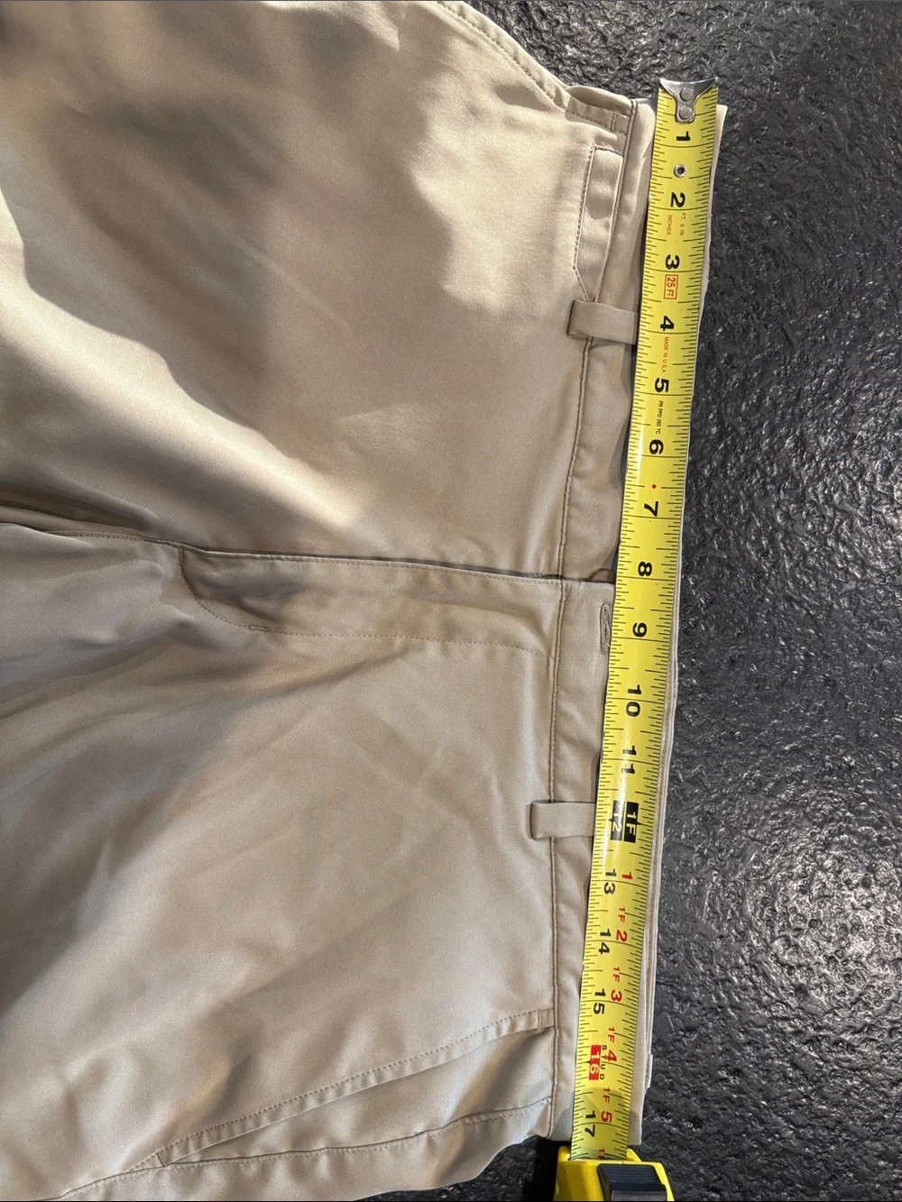 Nike Men's Flat Front Shorts in Khaki Beige